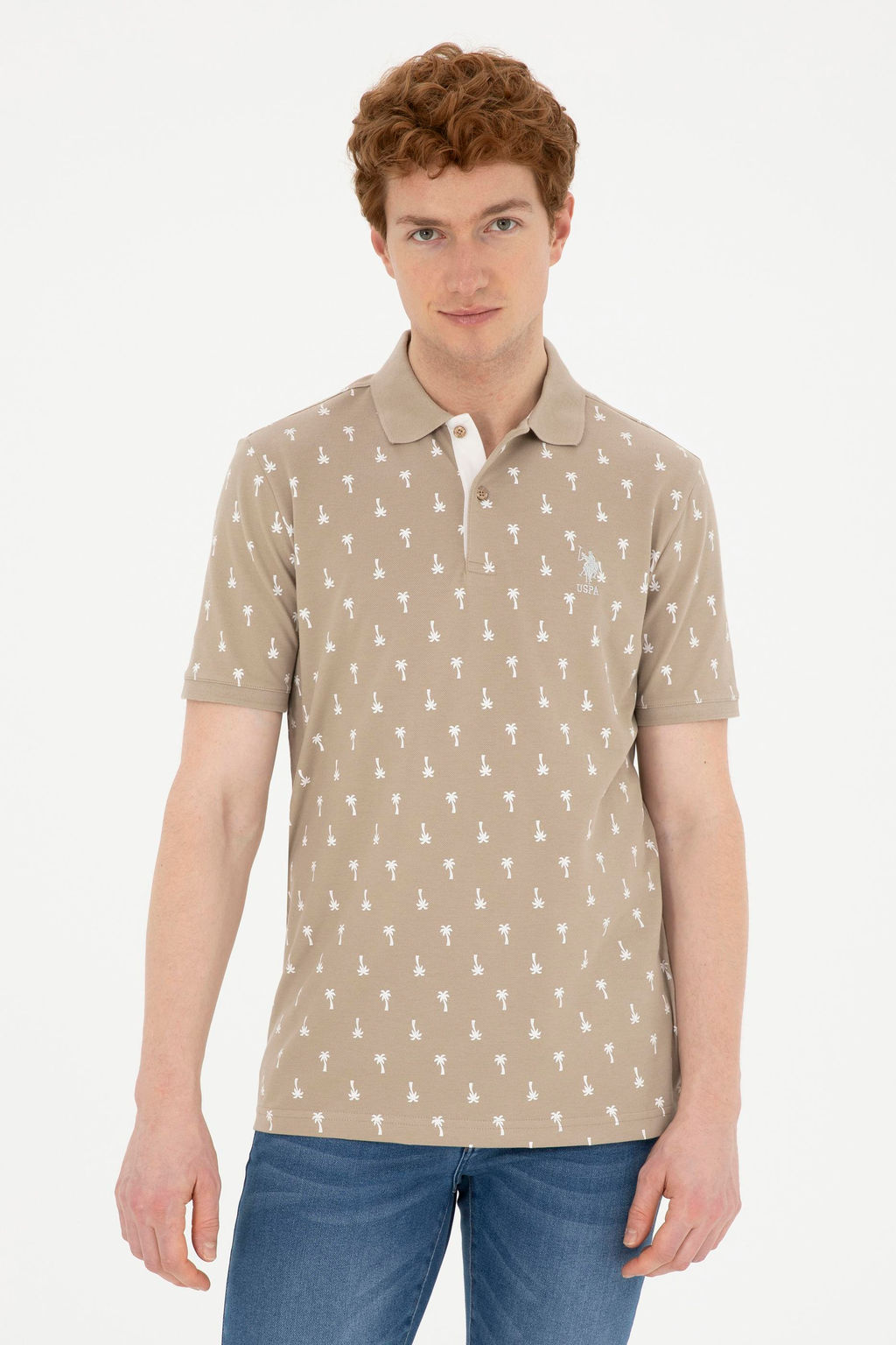 Мужская футболка светло-хаки Неожиданная скидка в корзине - U.s. polo assn фото 8