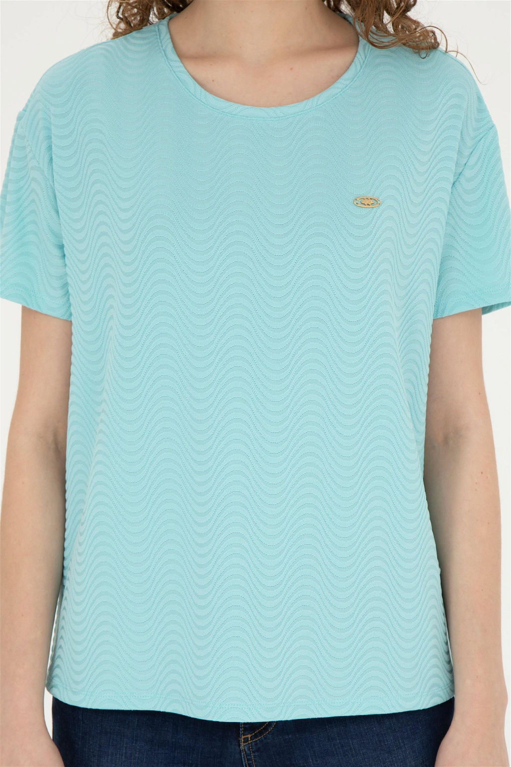 Женская мятная футболка - U.s. polo assn фото 6