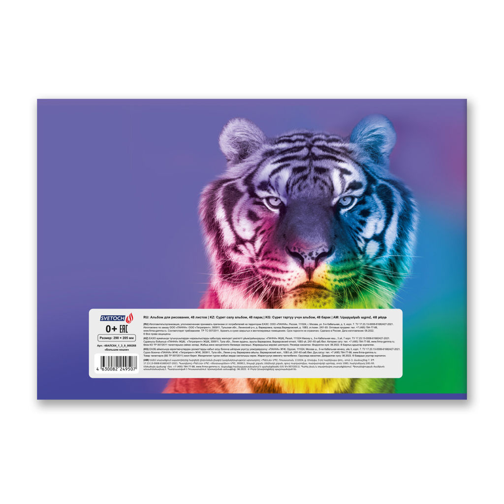 Светоч 48АЛСК4_1_3_9 Альбом для рисования 100 г/м2 A4 29 х 20.5 см 48 л. 5 шт. на скобе 000260 Зелёная ракета фото 34