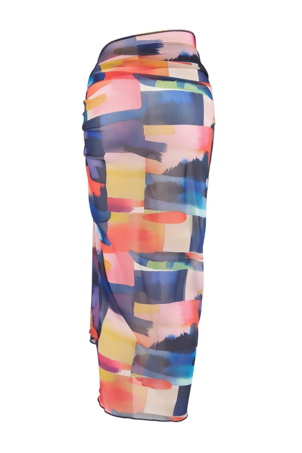 Geometrik Desenli Orme Midi Plaj Pareo TBESS26PR00005