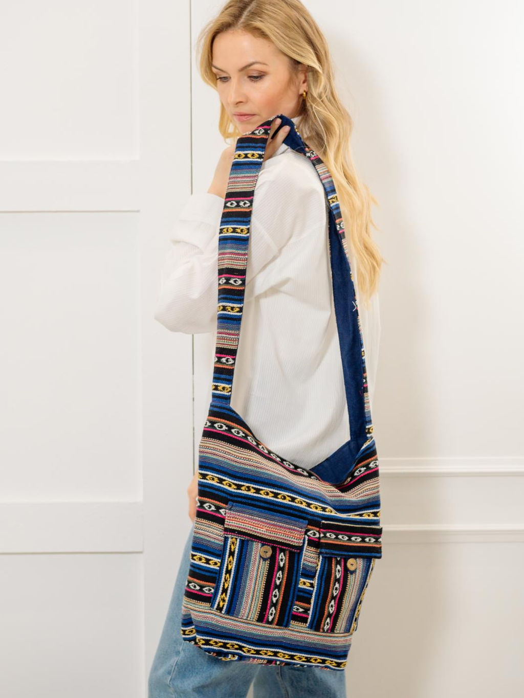 Сумка с 2 карманами на лямке № С7/5 (Лето-2025) - Ганг фото 3