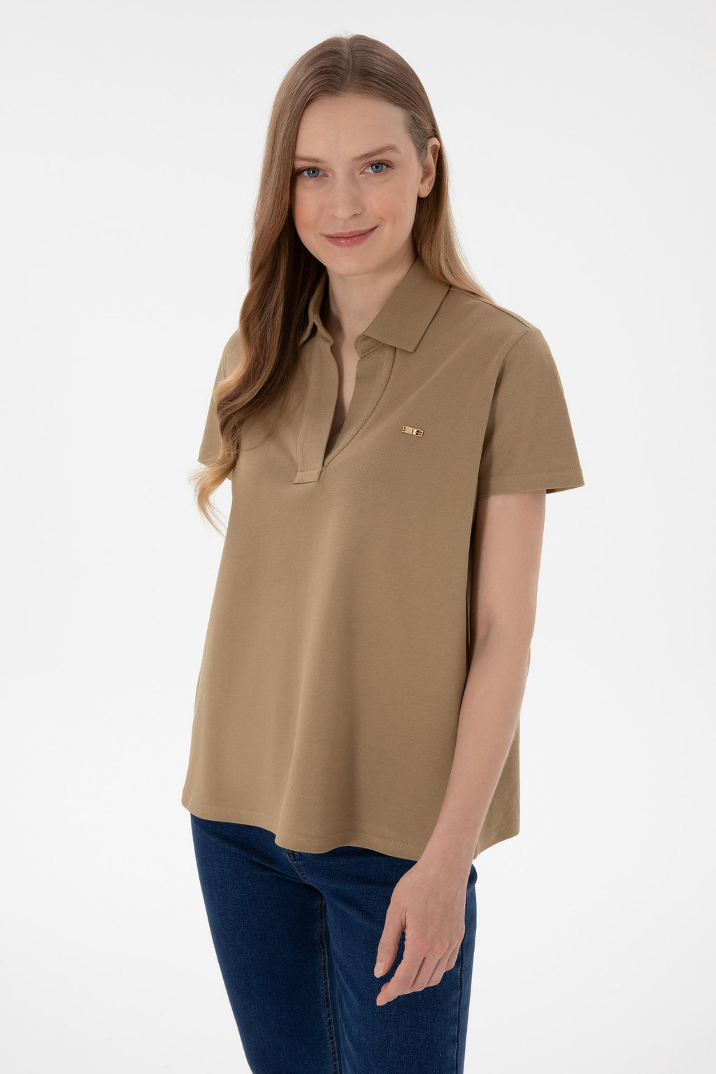Kad_n Haki Basic Ti__rt Sepette S_rpriz _ndirim - U.s. polo assn фото 2