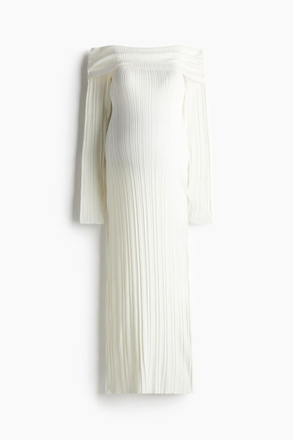 MAMA Vestido off-the-shoulder en punto de canale - H&m фото 4