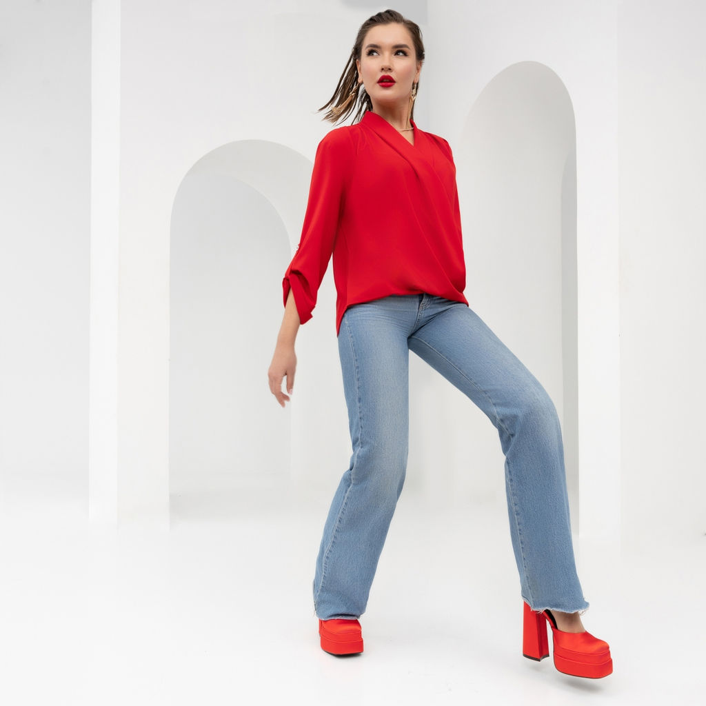 Блуза, Гордость и убеждение (маковый цвет) - Charutti фото 6