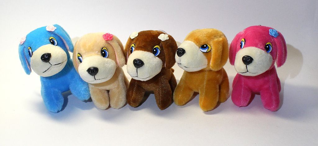 Мягкая игрушка "Собака с цветочком" (SS015)