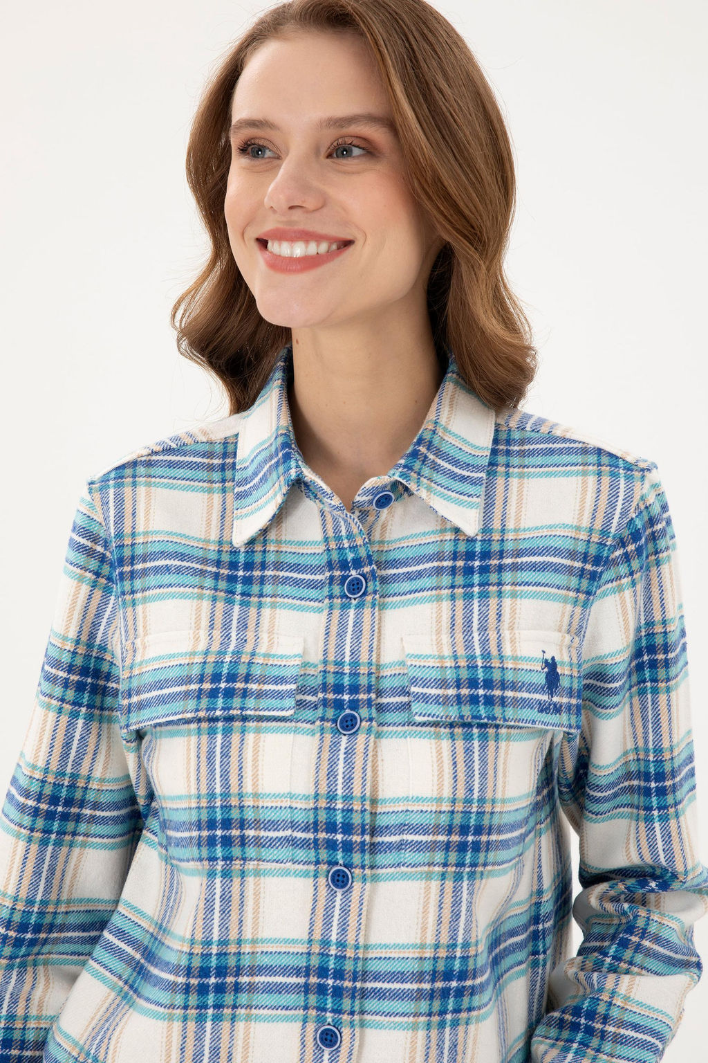 Женская рубашка Saks с длинным рукавом Неожиданная скидка в корзине - U.s. polo assn фото 2