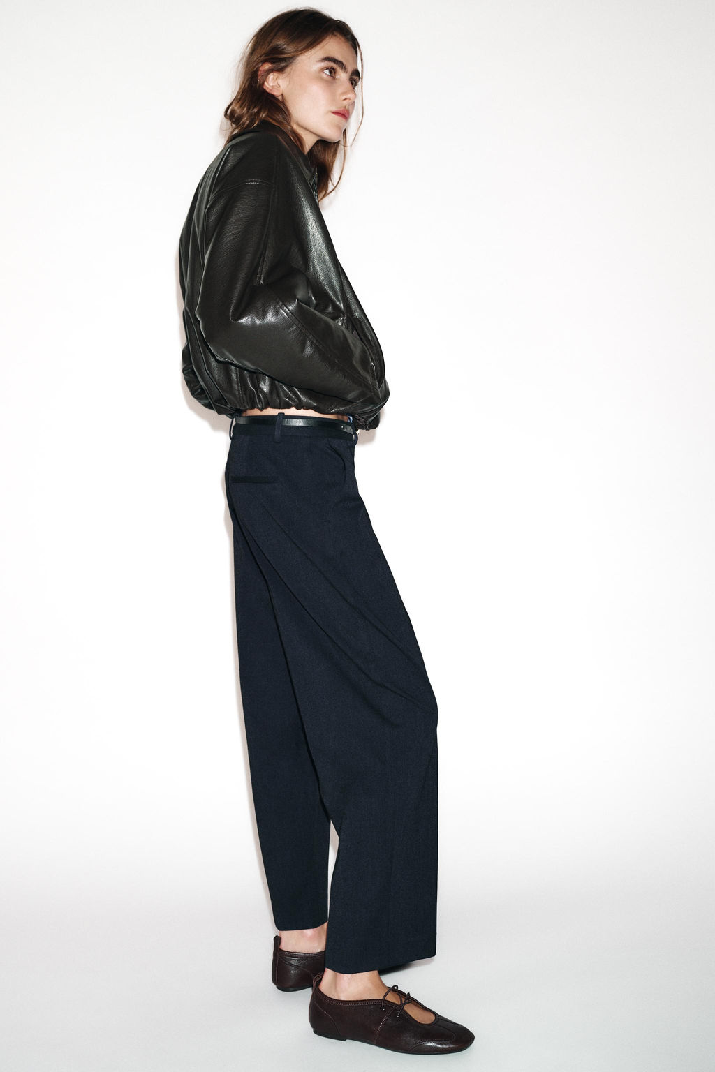STRAIGHT TROUSERS WITH BELT - Zara фото 11