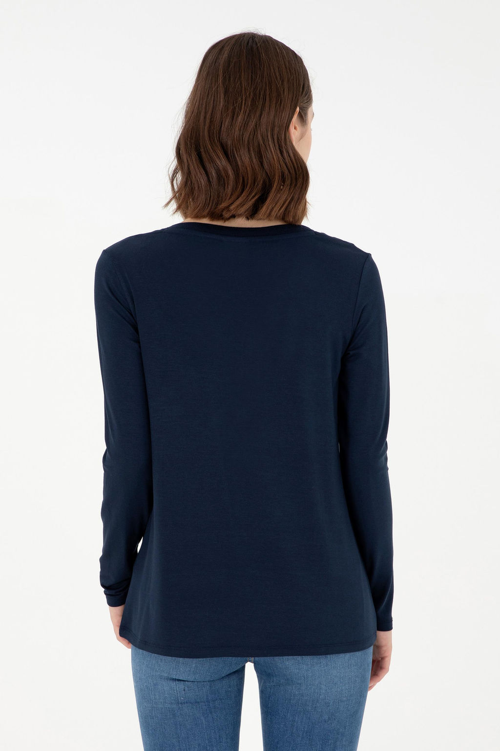 Женский темно-синий свитшот Неожиданная скидка в корзине - U.s. polo assn фото 5