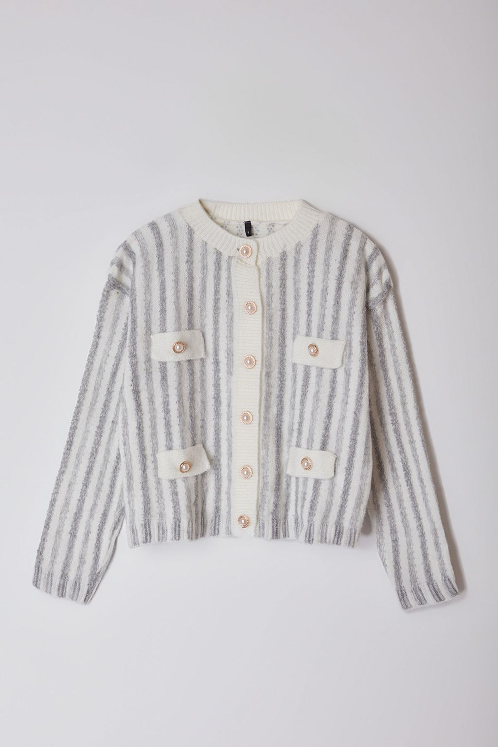 Ekru Yumusak Dokulu Ceket Gorunumlu Triko H?rka TWOAW25HI00016 - Trendyolmilla фото 6