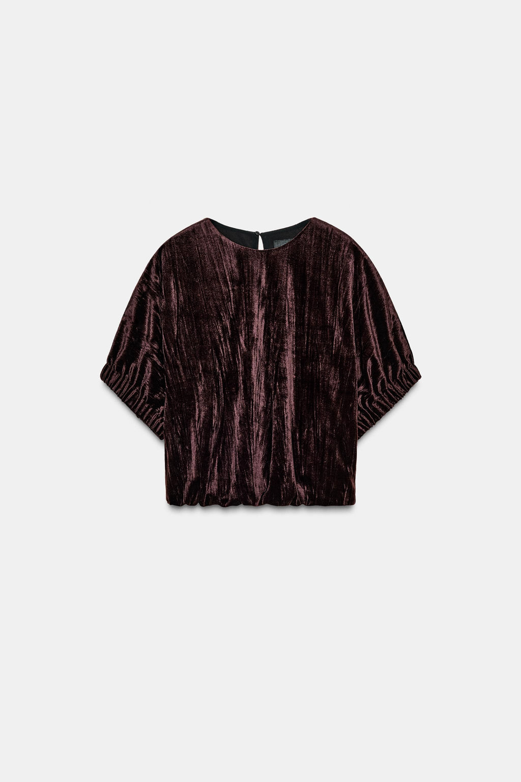 VELVET BALLOON TOP - Zara фото 7