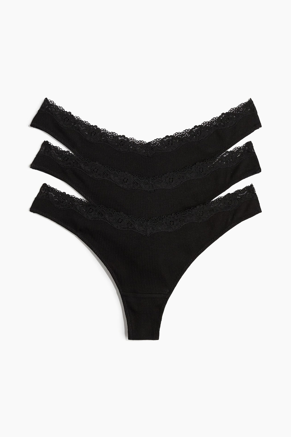 Pack de 3 bragas Thong de algodon - H&m фото 6