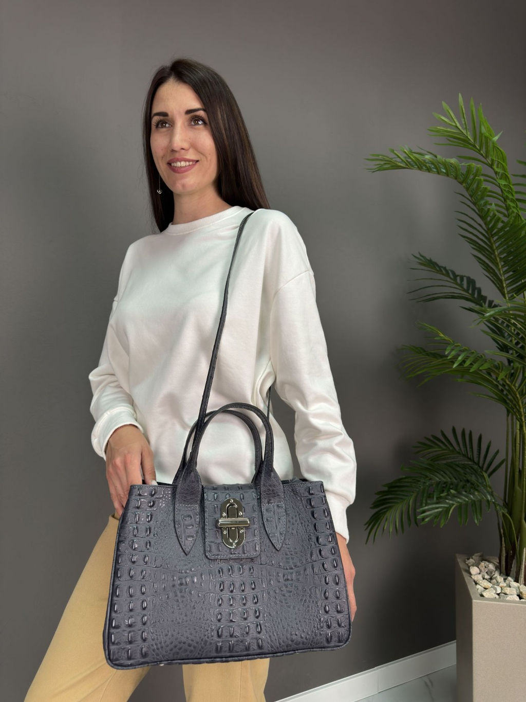 Сумка женская из телячьей кожи