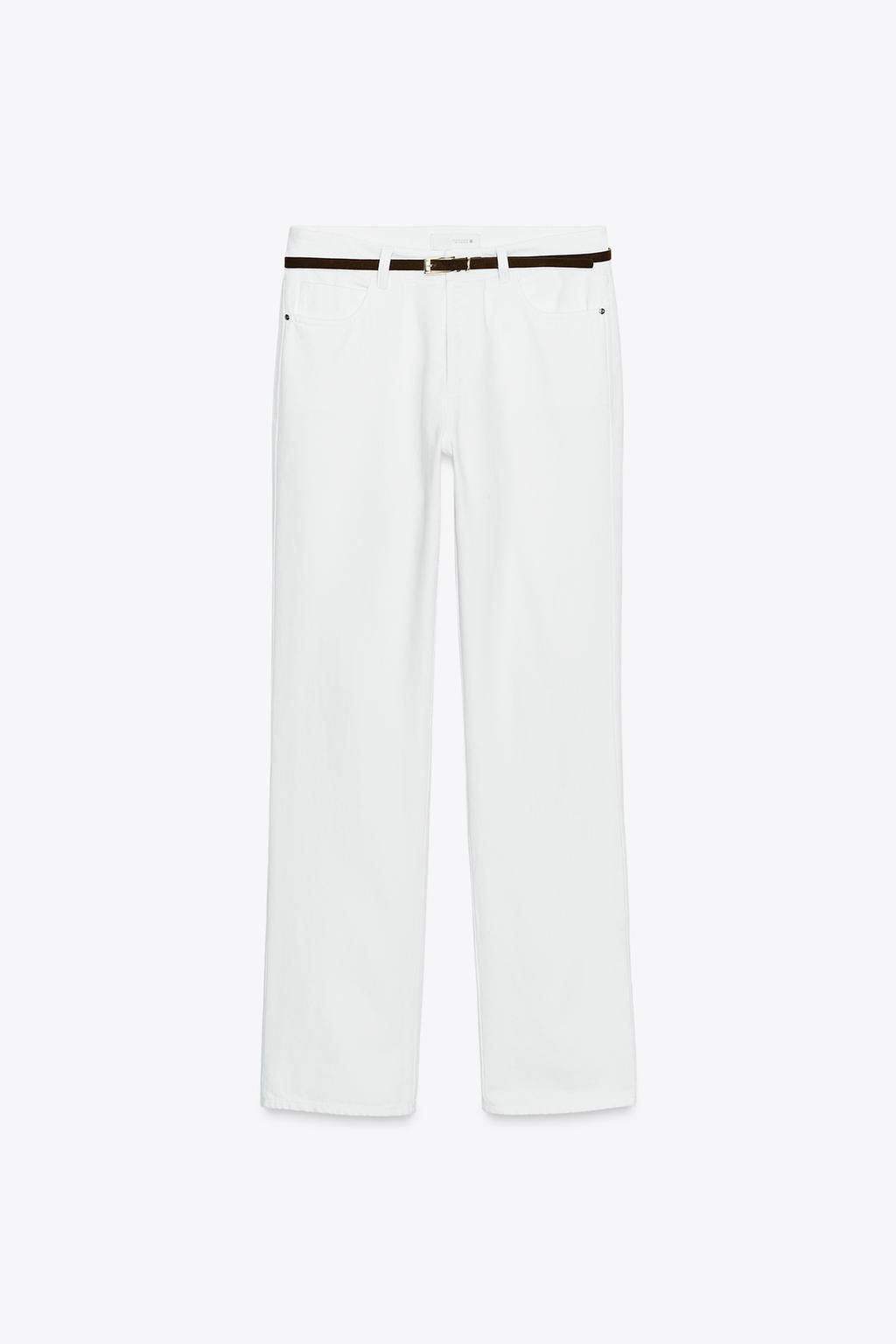 JEANS Z1975 90S STRAIGHT HIGH-WAIST BELT - Zara фото 6