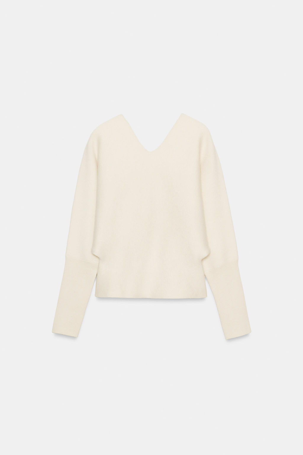 JERSEY PUNTO CUELLO PICO / Crudo - Zara фото 2