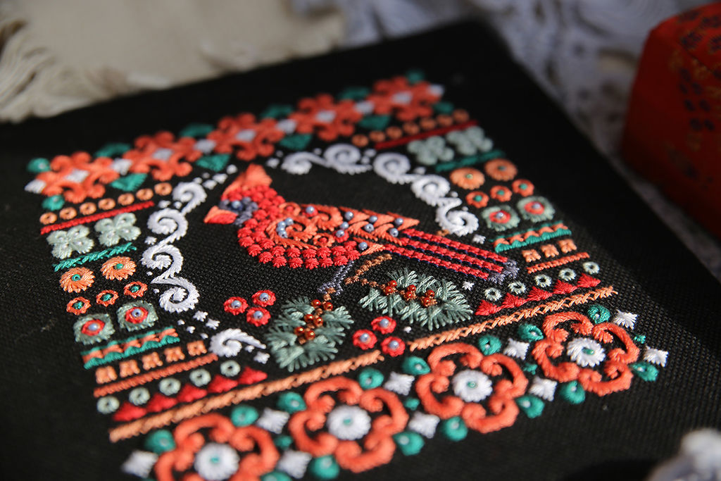 Набор для вышивания PANNA SH-7261 Красный кардинал 16.5 х 17 см