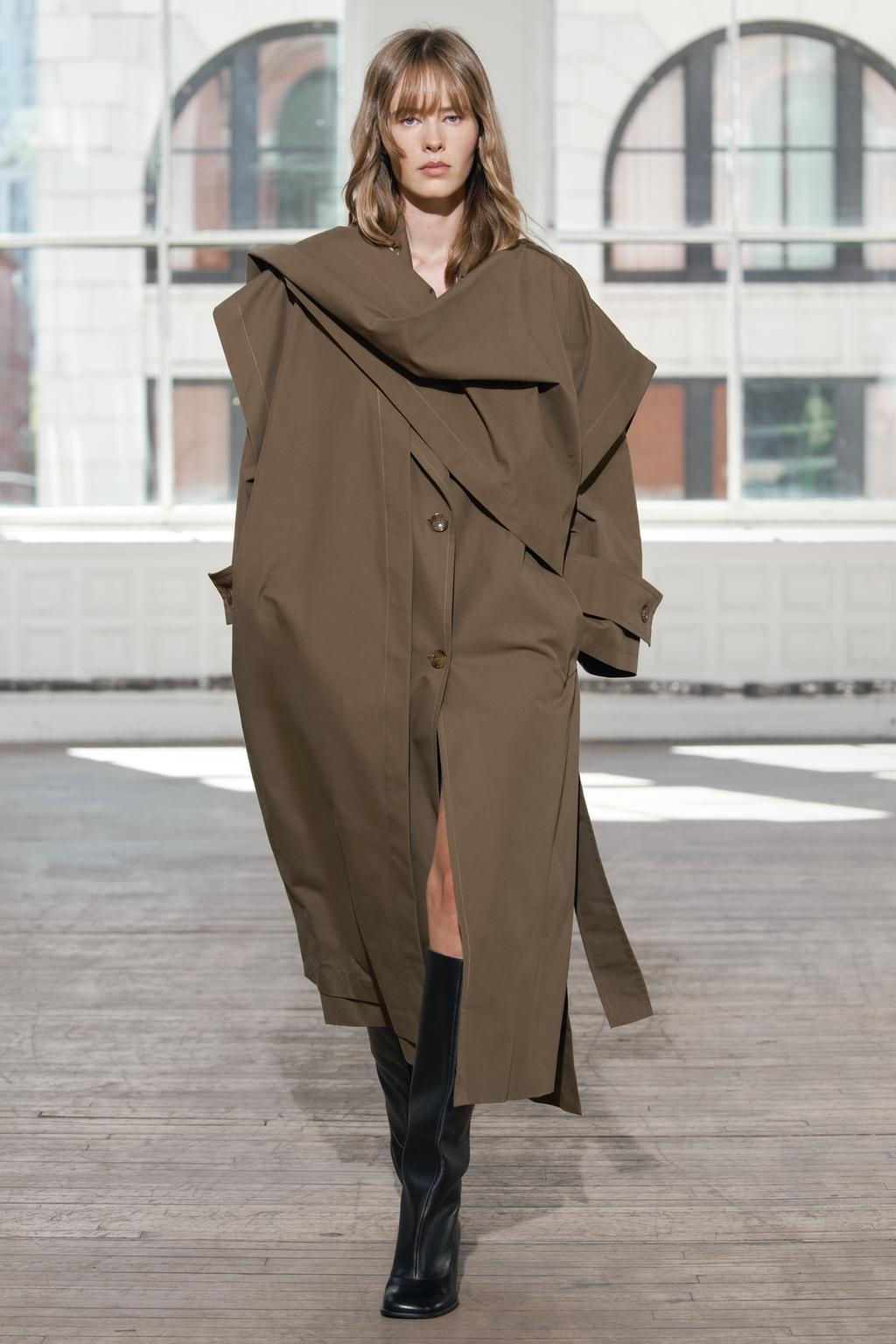 OVERSIZE LAYERED TRENCH COAT ZW COLLECTION - Zara фото 15