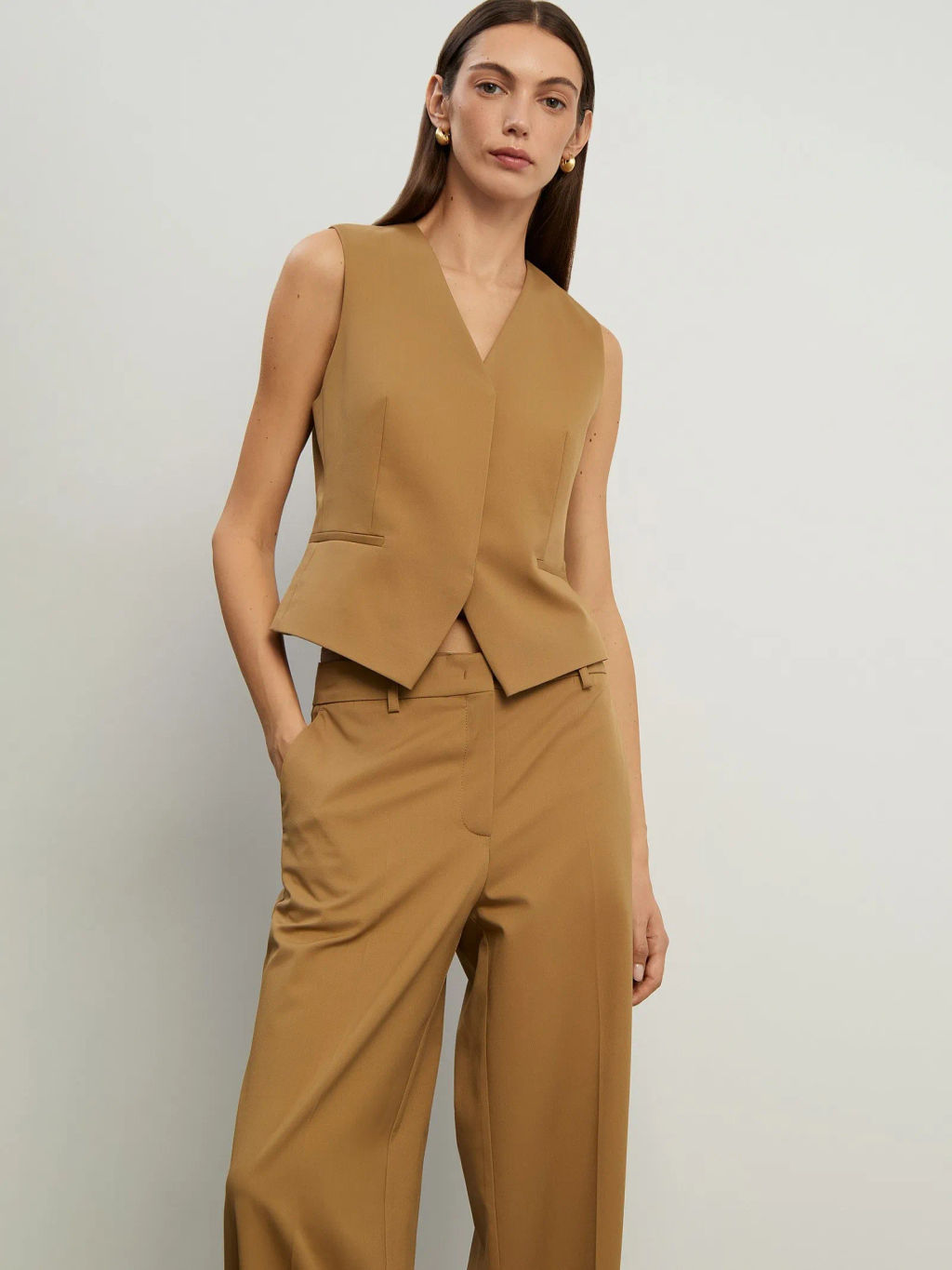 Жилет приталенного кроя, GL092/esther