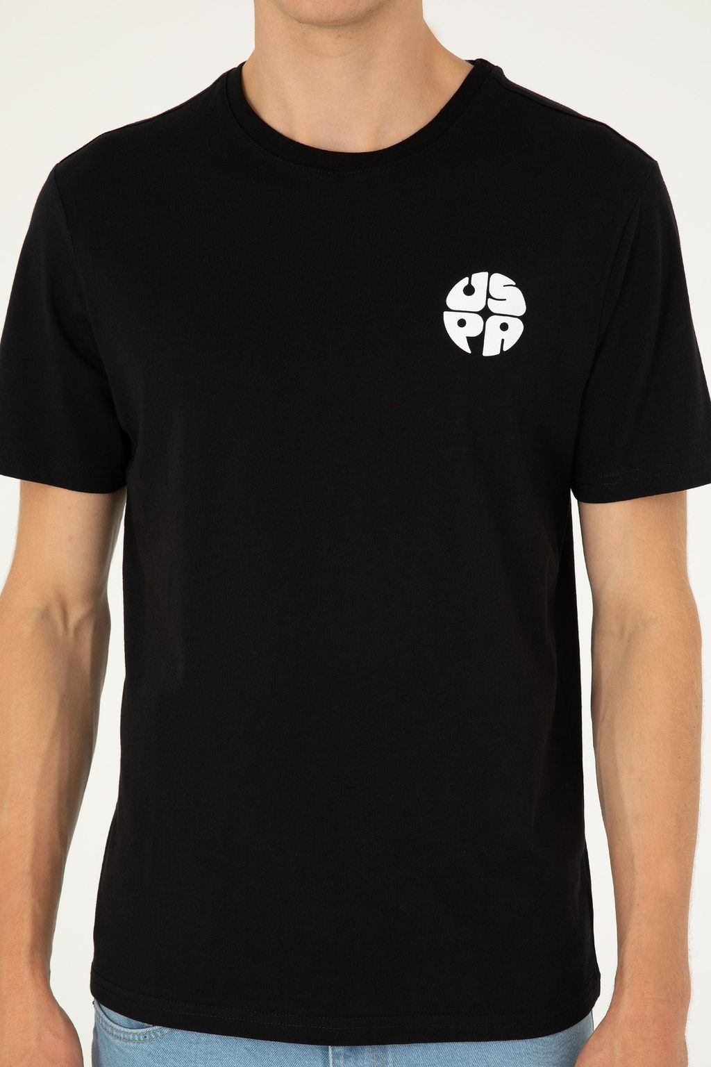 Мужская черная футболка Неожиданная скидка в корзине - U.s. polo assn фото 6