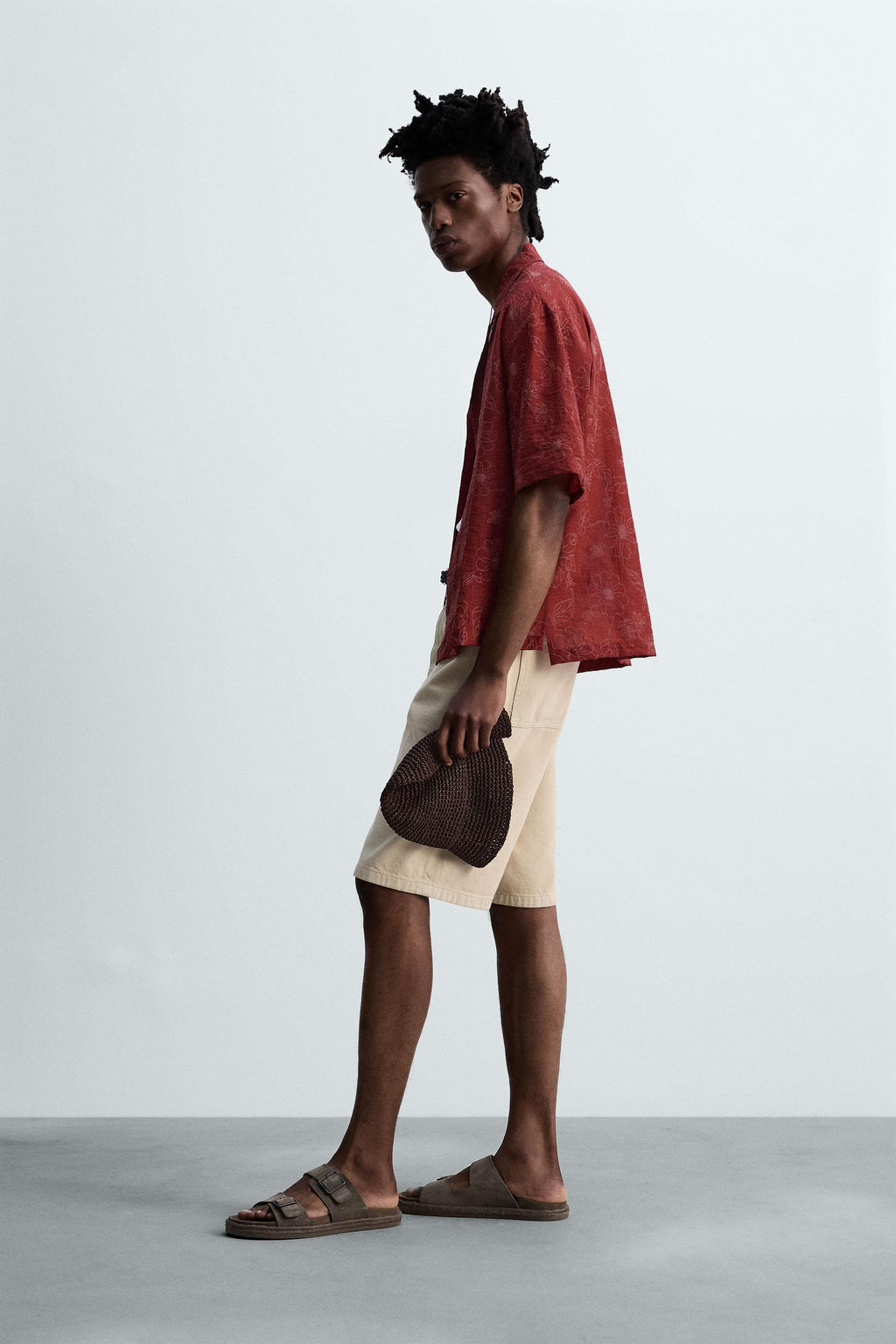 FLORAL TEXTURED SHIRT  OTIS KWAME KYE QUAICOE - Zara фото 12