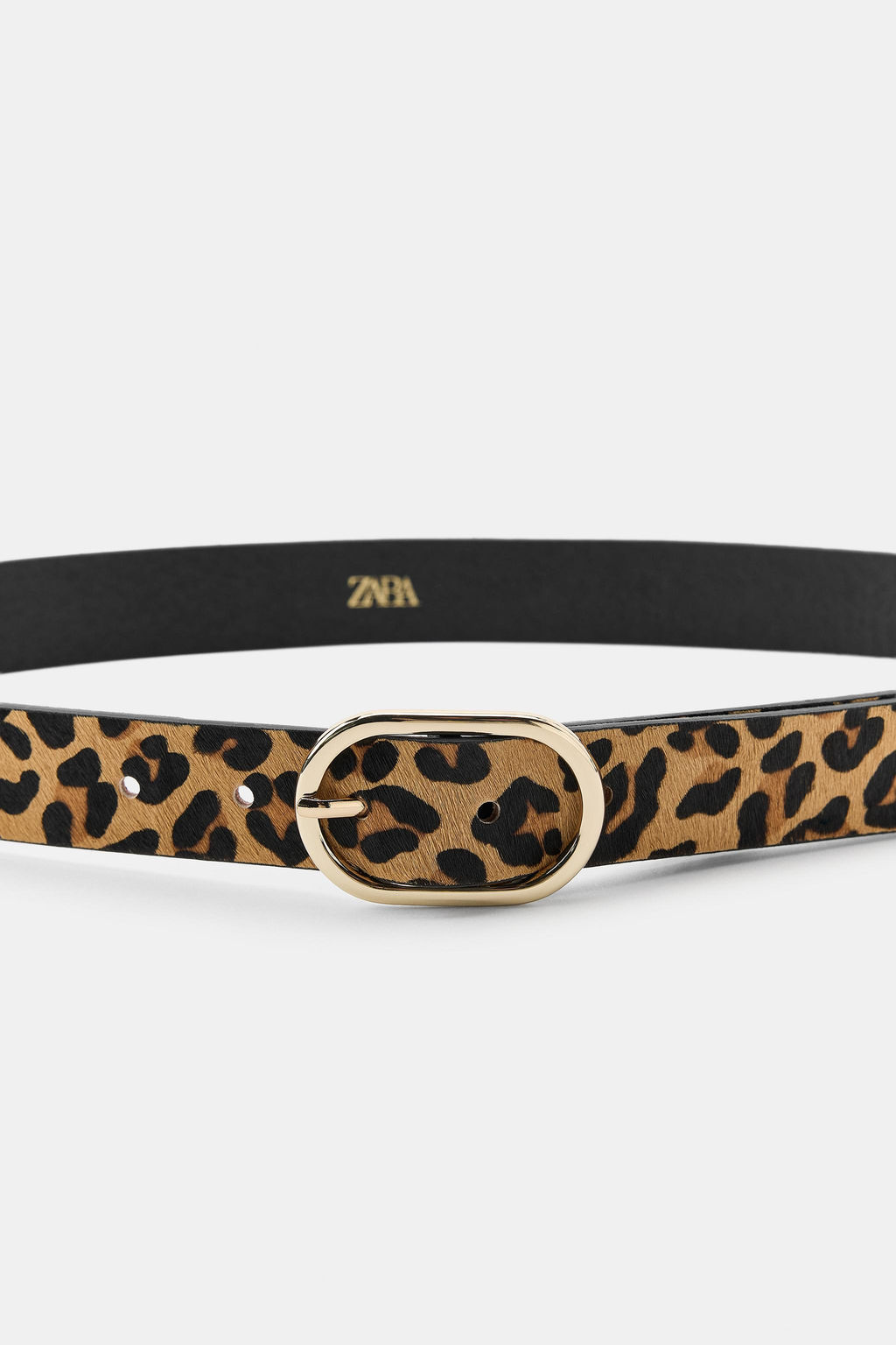 ANIMAL PRINT LEATHER BELT - Zara фото 2