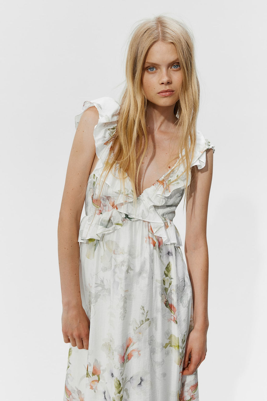 Vestido midi de volantes - H&m фото 2