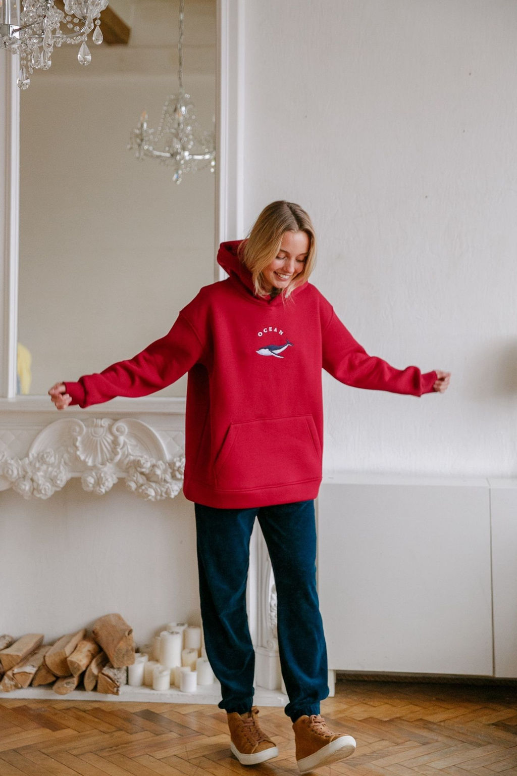 Толстовка женская Ocean Bordo - Captain's mate фото 16