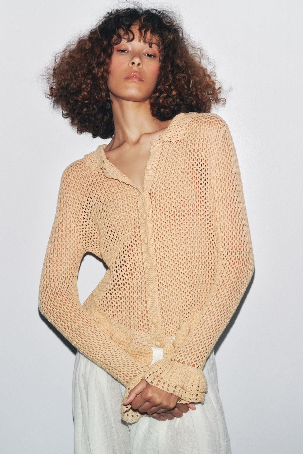 CROCHET CARDINGAN - Zara фото 6