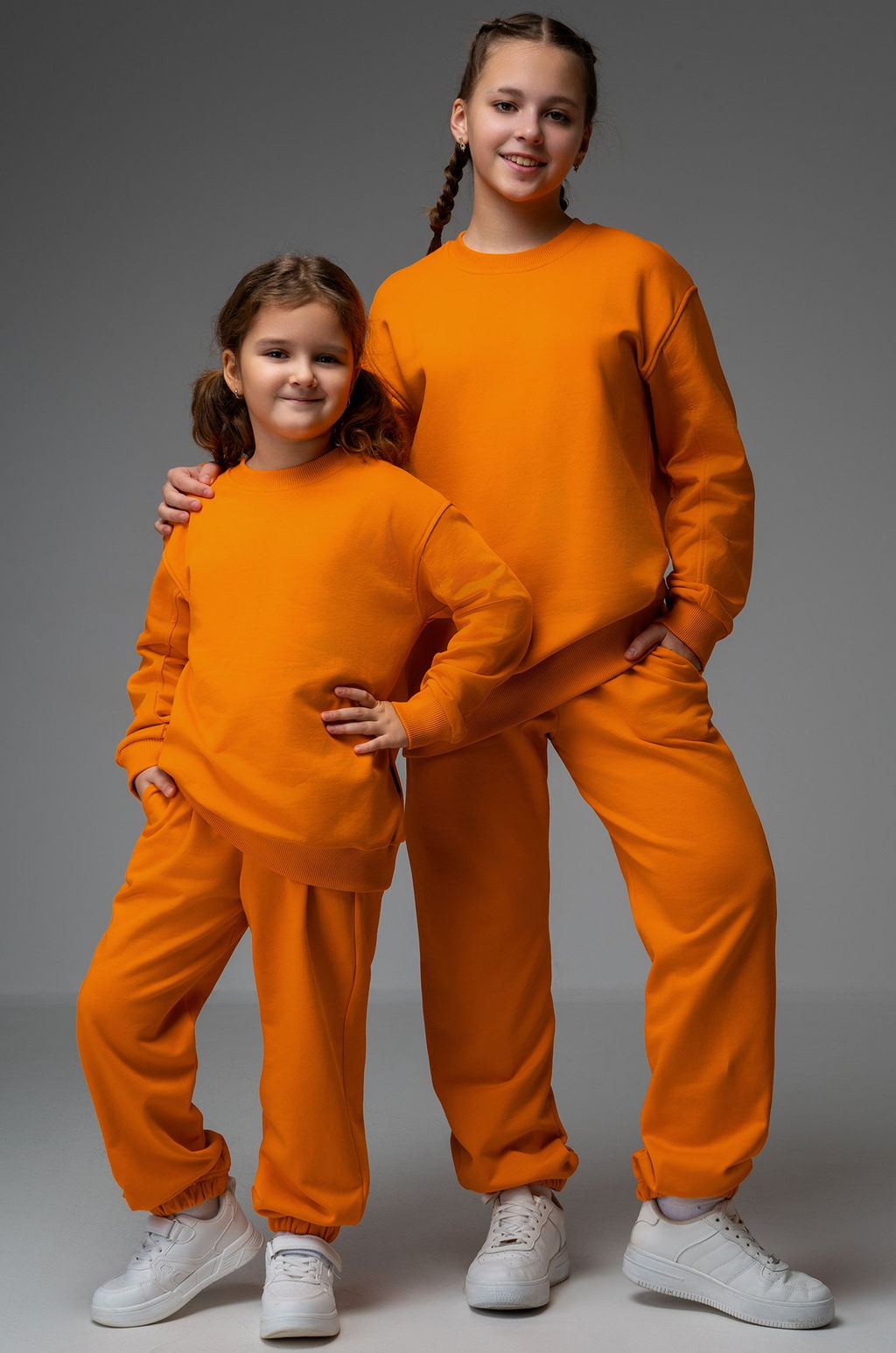 Костюм для девочки оверсайз из футера трехнитки Happyfox - Happy fox фото 8