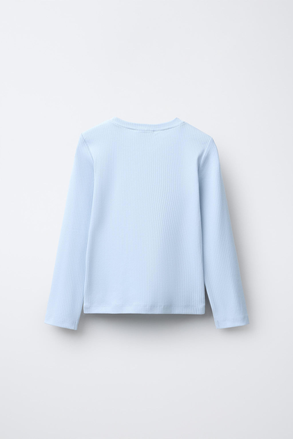 PLAIN RIBBED T-SHIRT - Zara фото 2