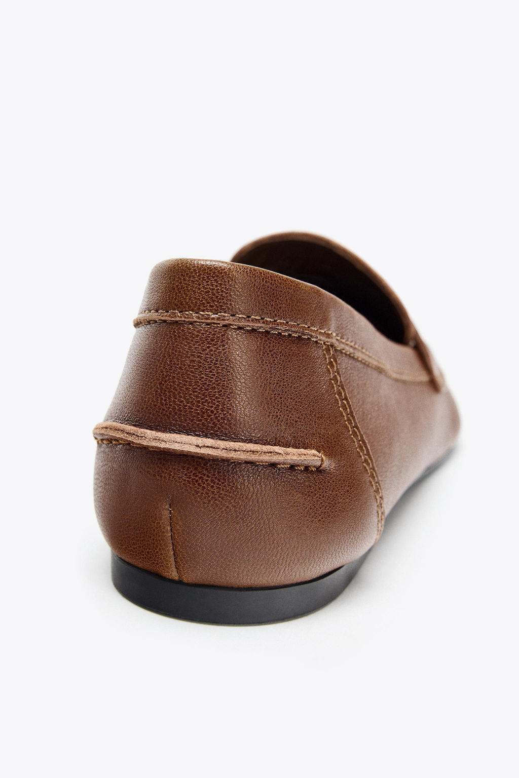 LEATHER PENNY LOAFERS - Zara фото 5