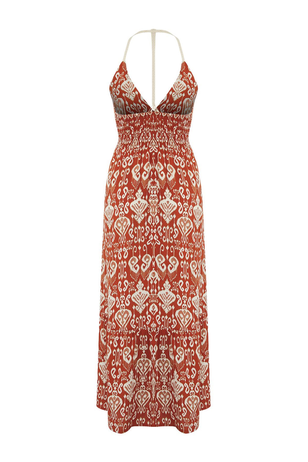 Trendyolmilla Haki Maxi Dokuma Plaj Elbise TBESS25EL00109