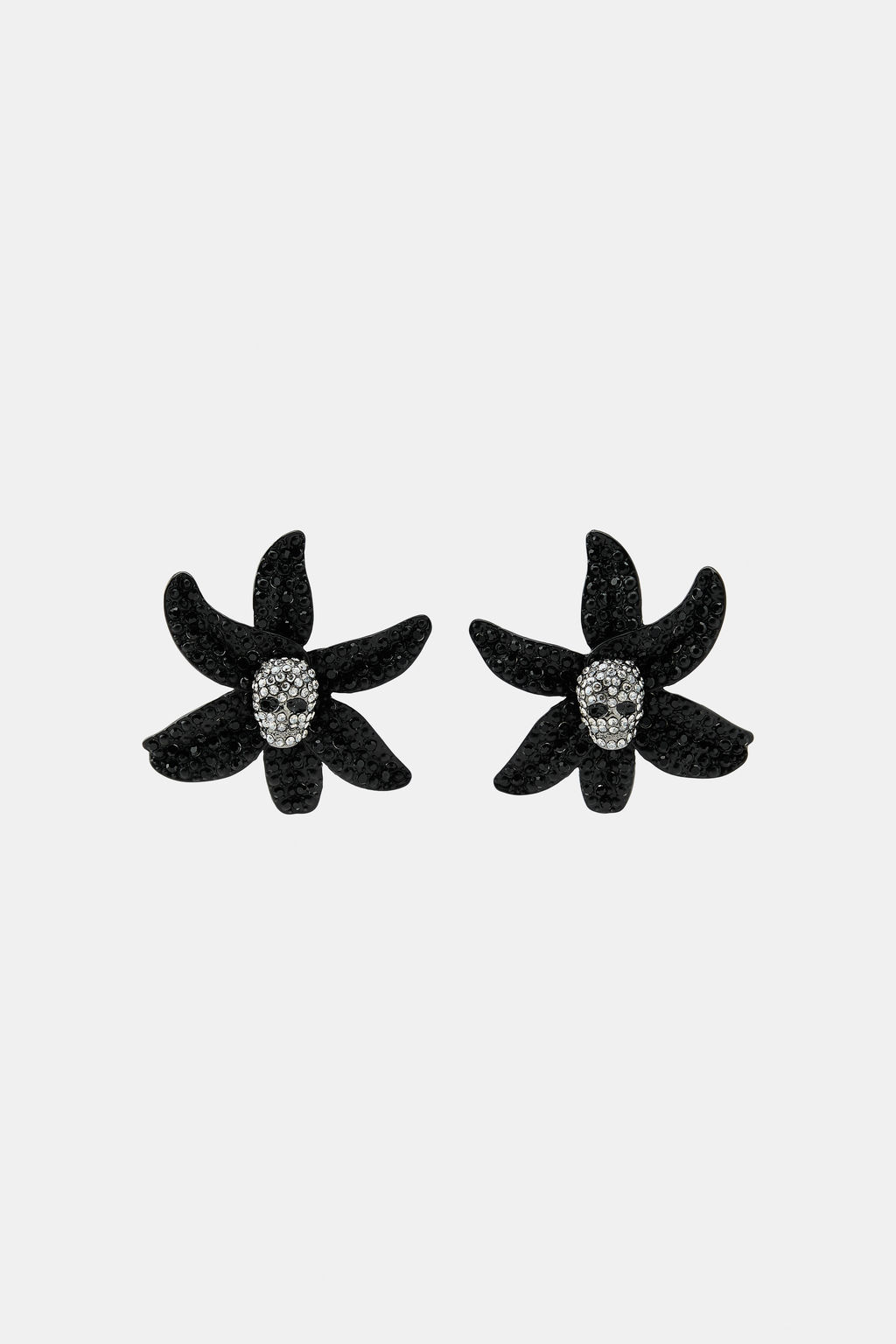 SKULL FLOWER EARRINGS