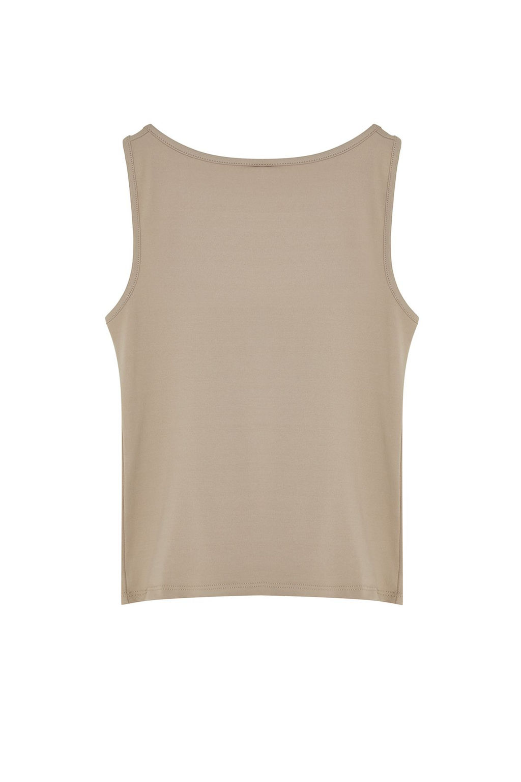 TRENDYOLMILLA Vizon Poliamid Havuz Yaka Vucuda Oturan Orme Atlet TWOSS24AL00065 фото 7