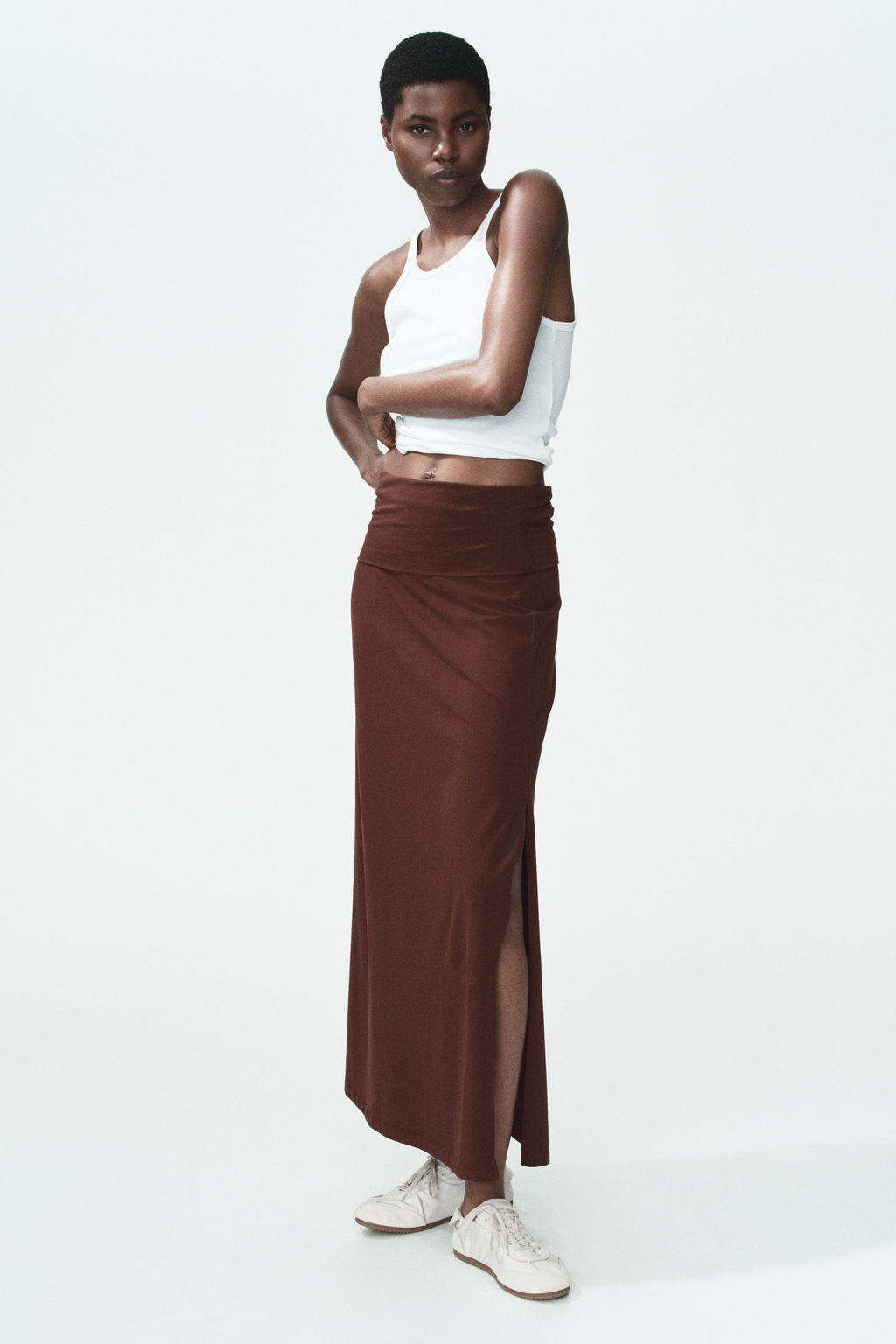 Falda de algod?n con cintura plegable - H&m фото 4