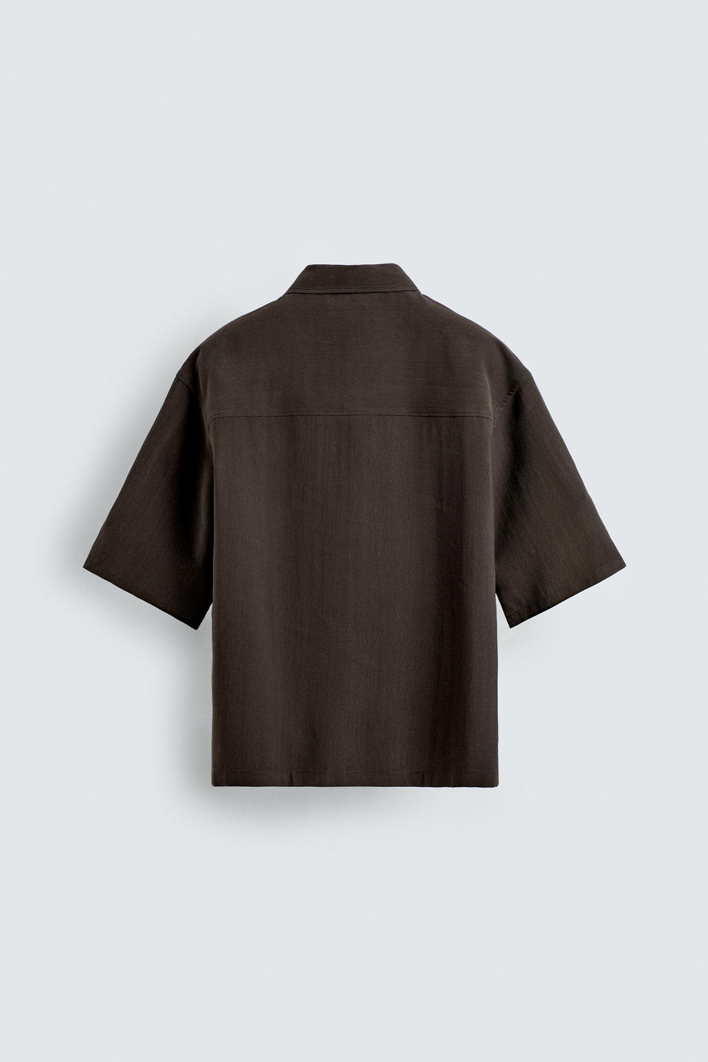 CAMISA FLUIDA RELAXED FIT / Marr?n - Zara фото 8