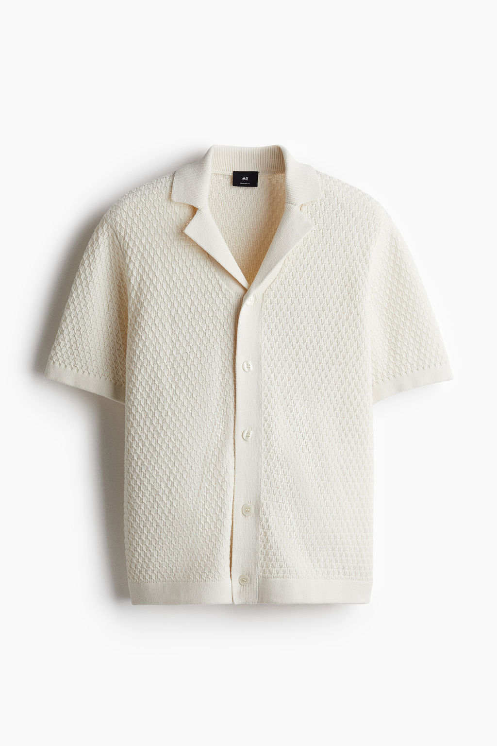 Camisa resort en punto texturizado Regular Fit - H&m фото 2