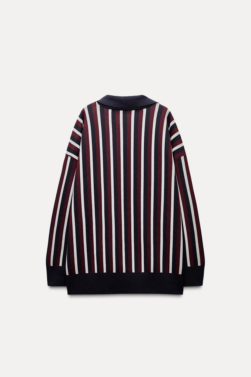 STRIPED POLO NECK JUMPER - Zara фото 6