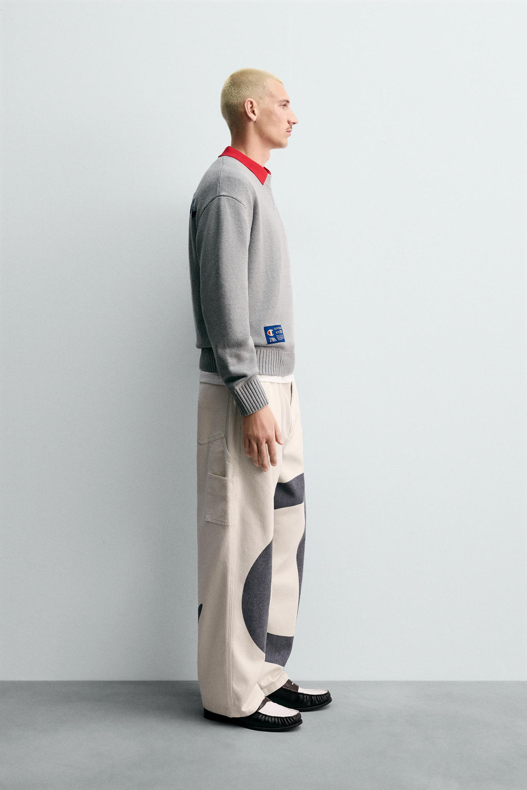 CHAMPION® X ZARA CONTRAST LOGO TROUSERS  фото 4