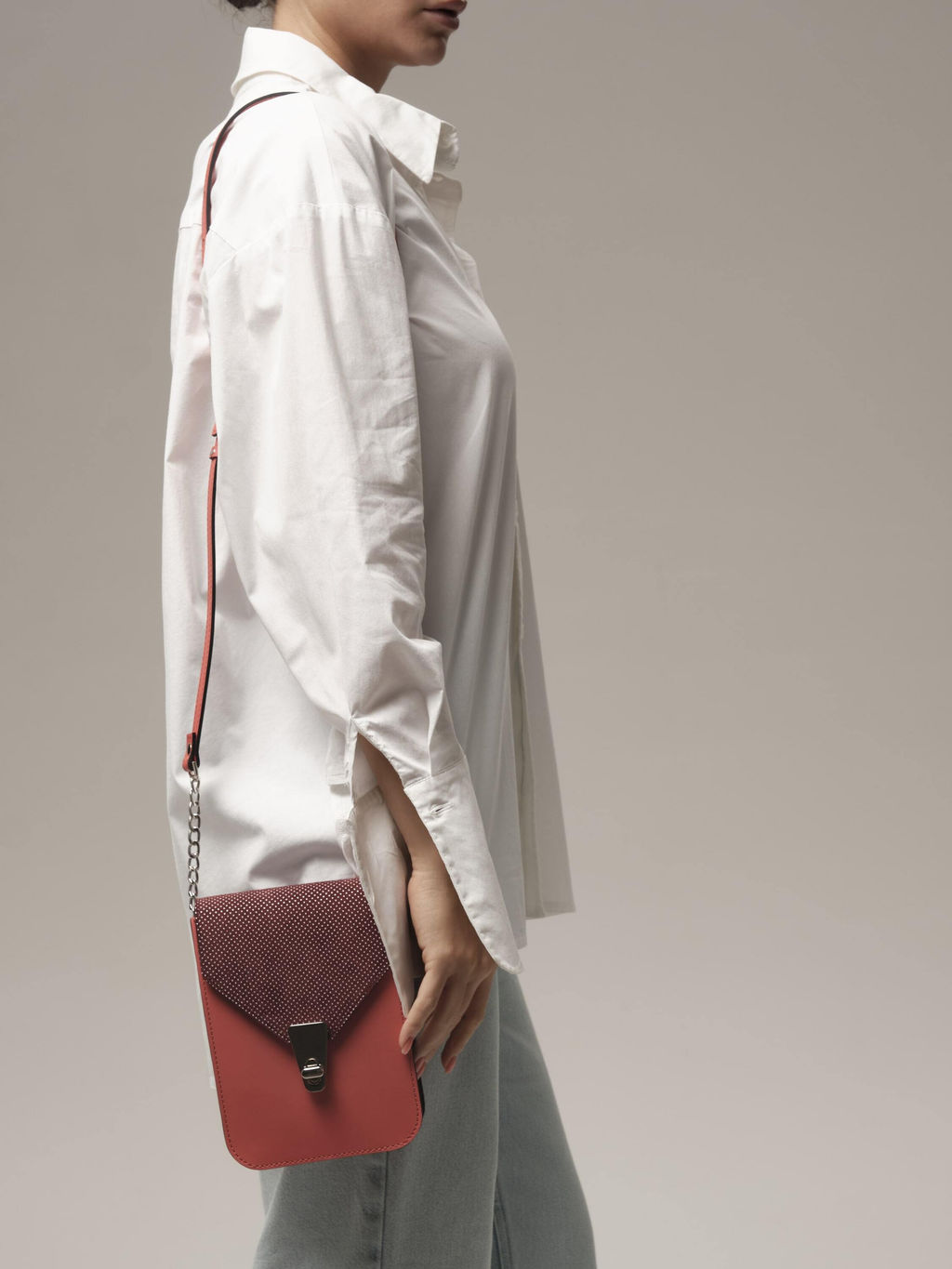 Сумка замшевая кросс-боди Deboro 31023 роз.флам/бордо