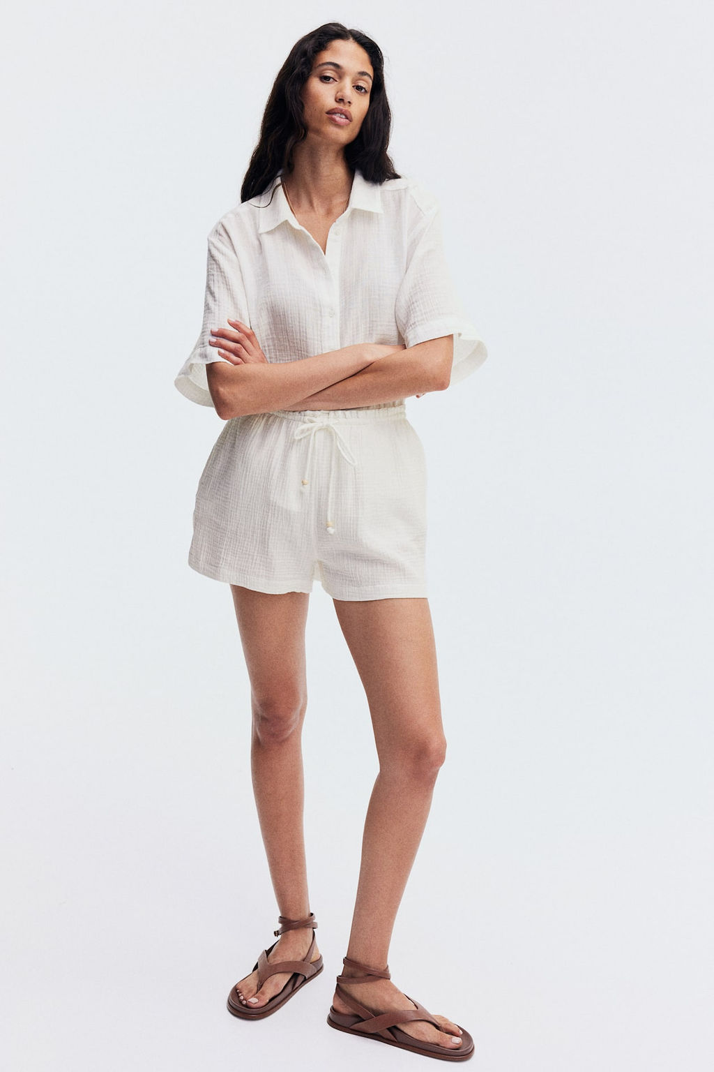 Pantalon corto en muselina - H&m фото 2