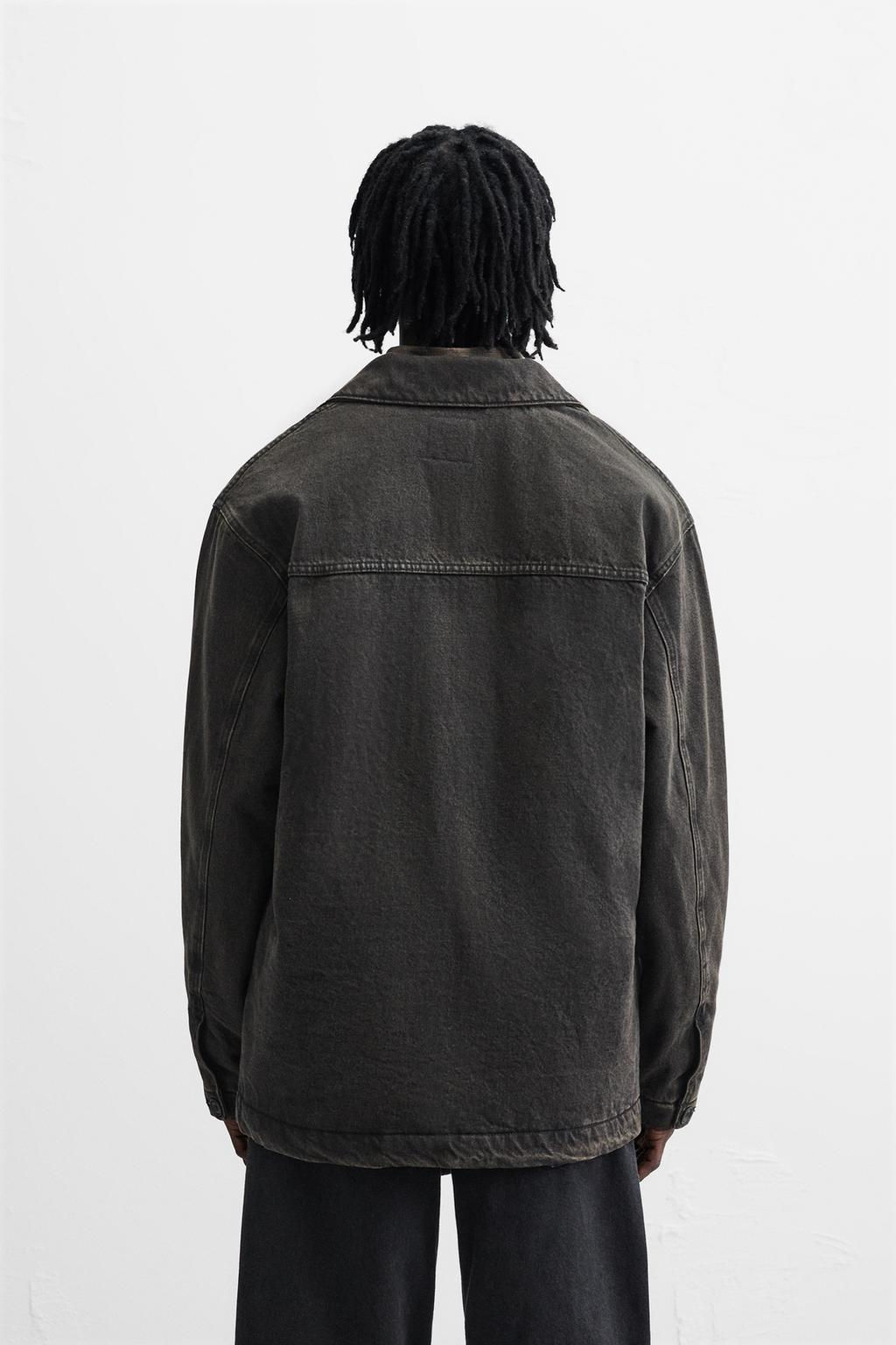 DENIM JACKET WITH POCKETS - Zara фото 3