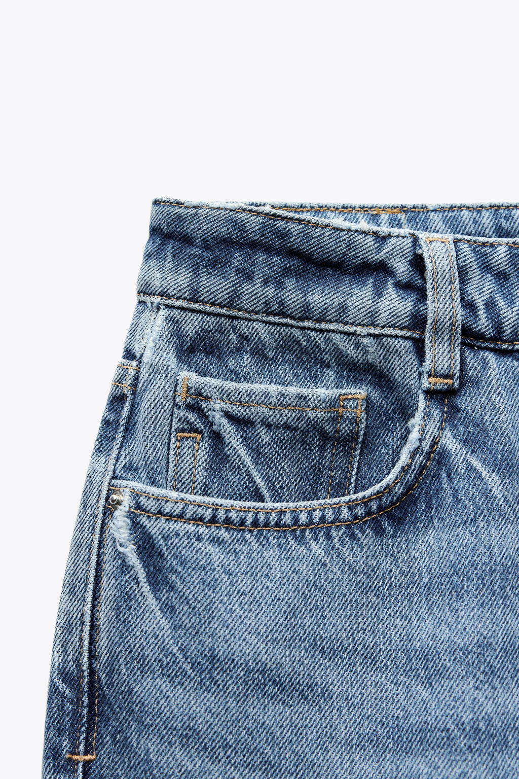 Z1975 STRAIGHT-LEG HIGH-WAIST JEANS - Zara фото 8