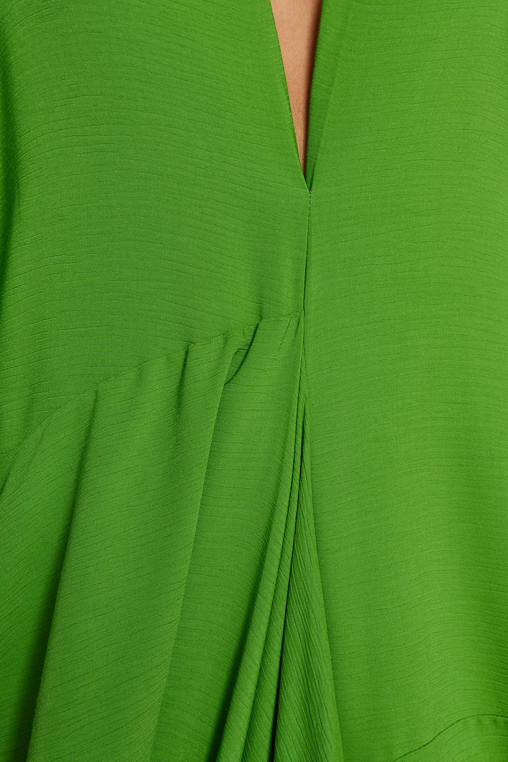 Haki Genis Kal?p Maxi Dokuma Buzgulu Plaj Elbisesi TBESS23EL00274