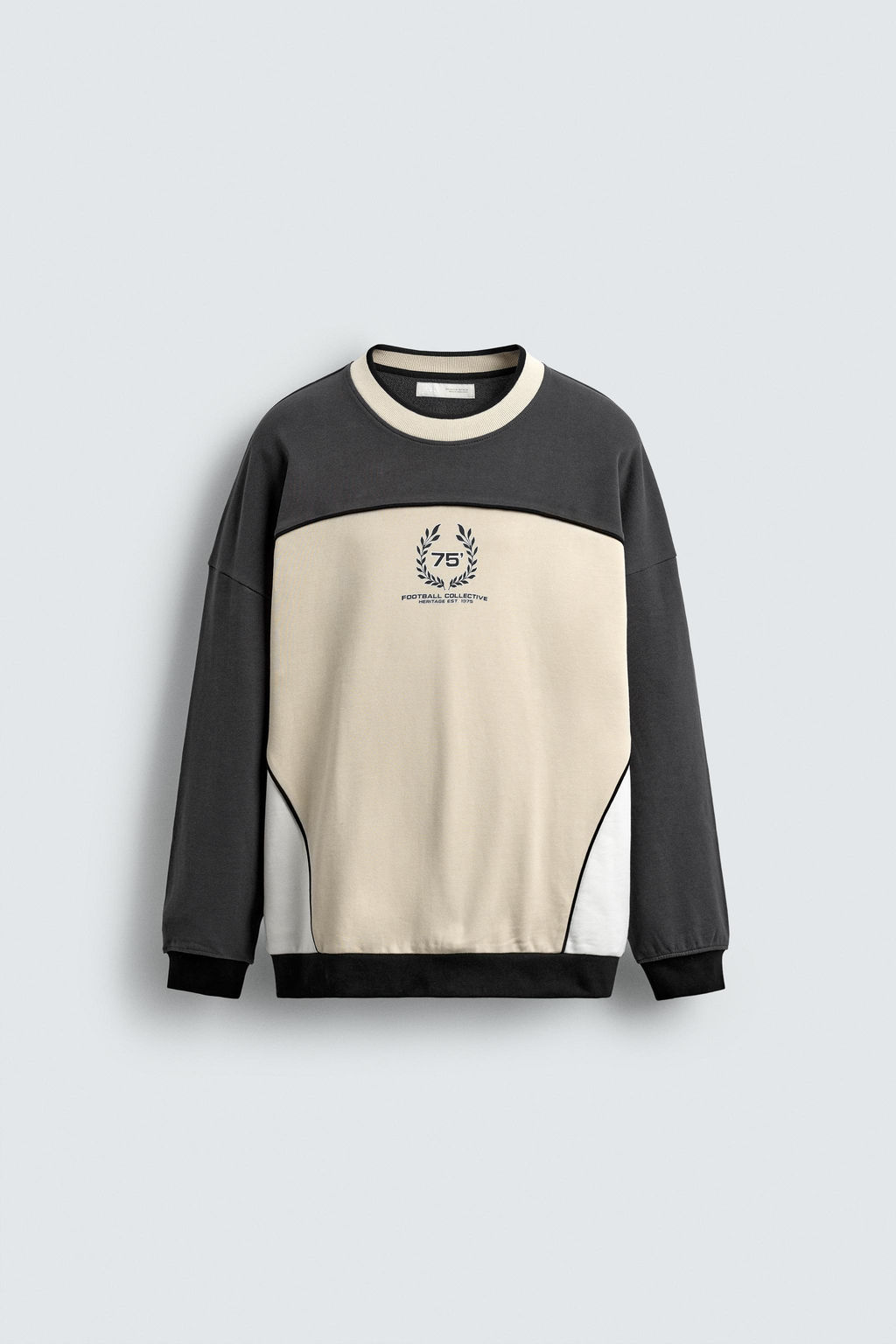 COLOUR BLOCK PRINT SWEATSHIRT - Zara фото 7