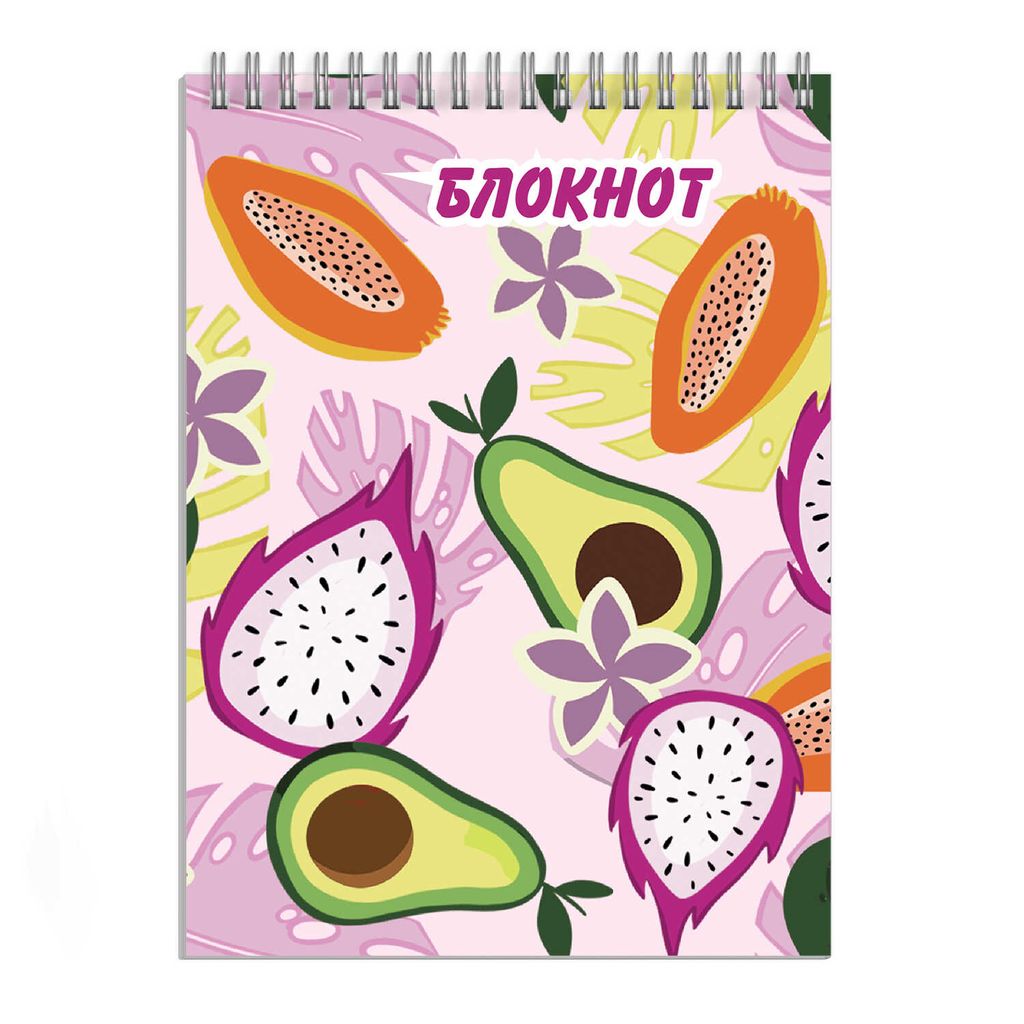 Блокнот, А6, 120 л, арт. 63042 ЭКЗОТИКА