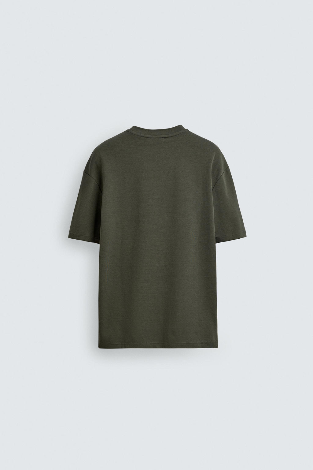 CAMISETA RELAXED FIT INTERLOCK /04 / Khaki oscuro - Zara фото 7