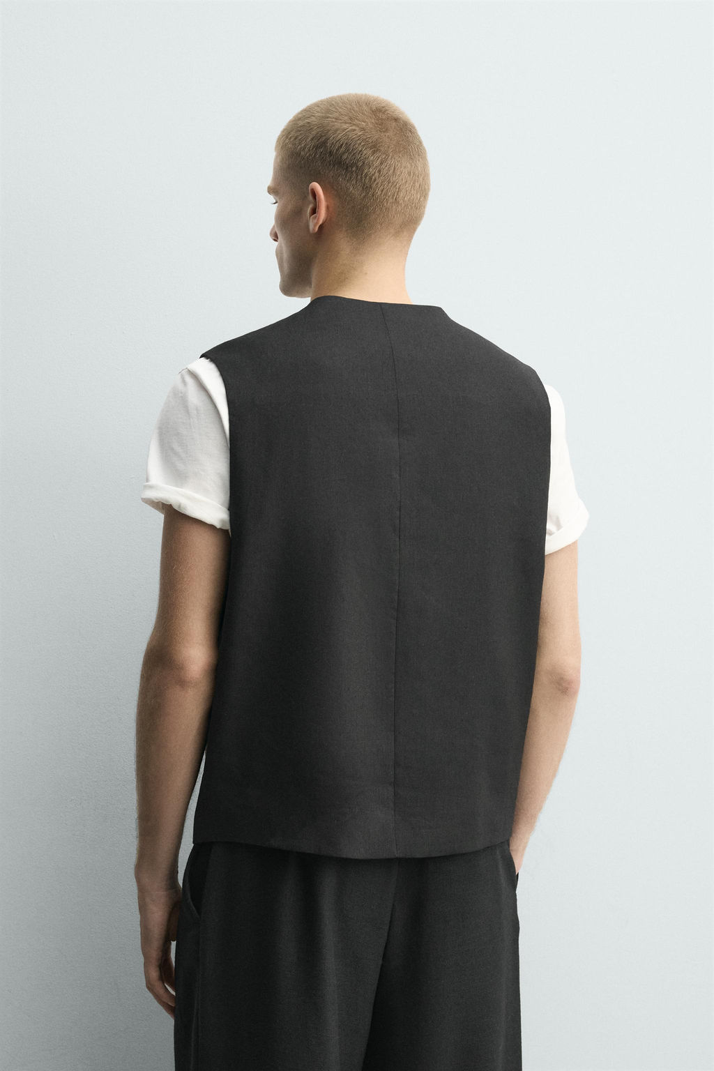 CHALECO LINO - LANA / Negro - Zara фото 3