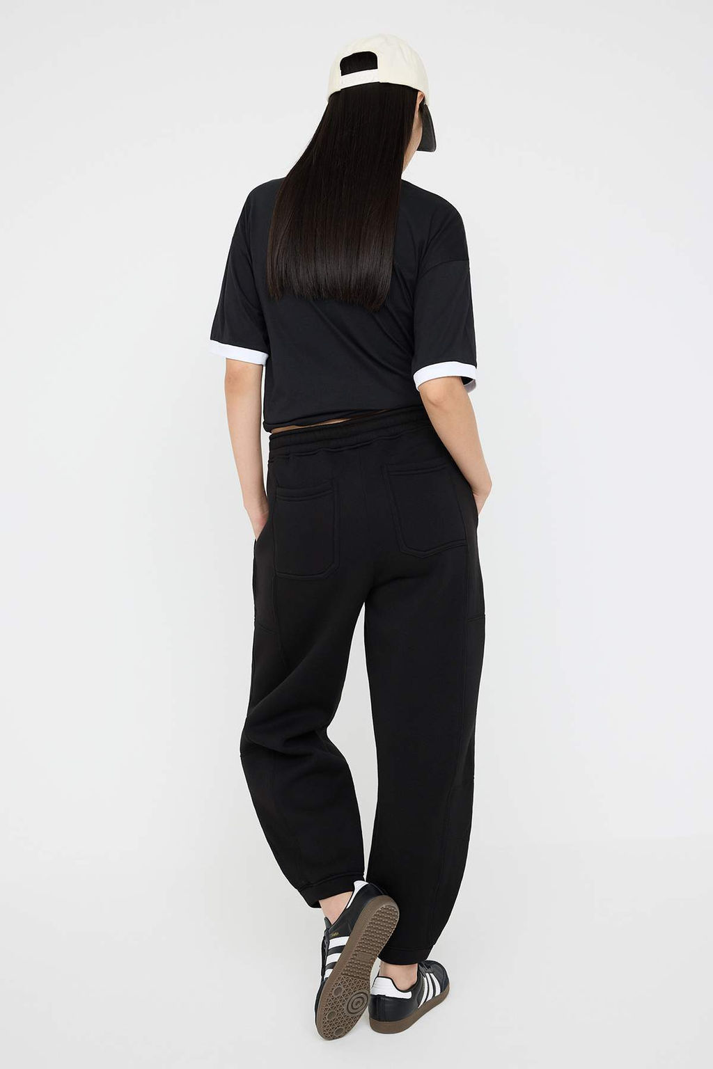 Teen Siyah Dikis Detayl? Jogger Kal?n Ici Polarl? Orme Esofman Alt? TWOAW26EA00000