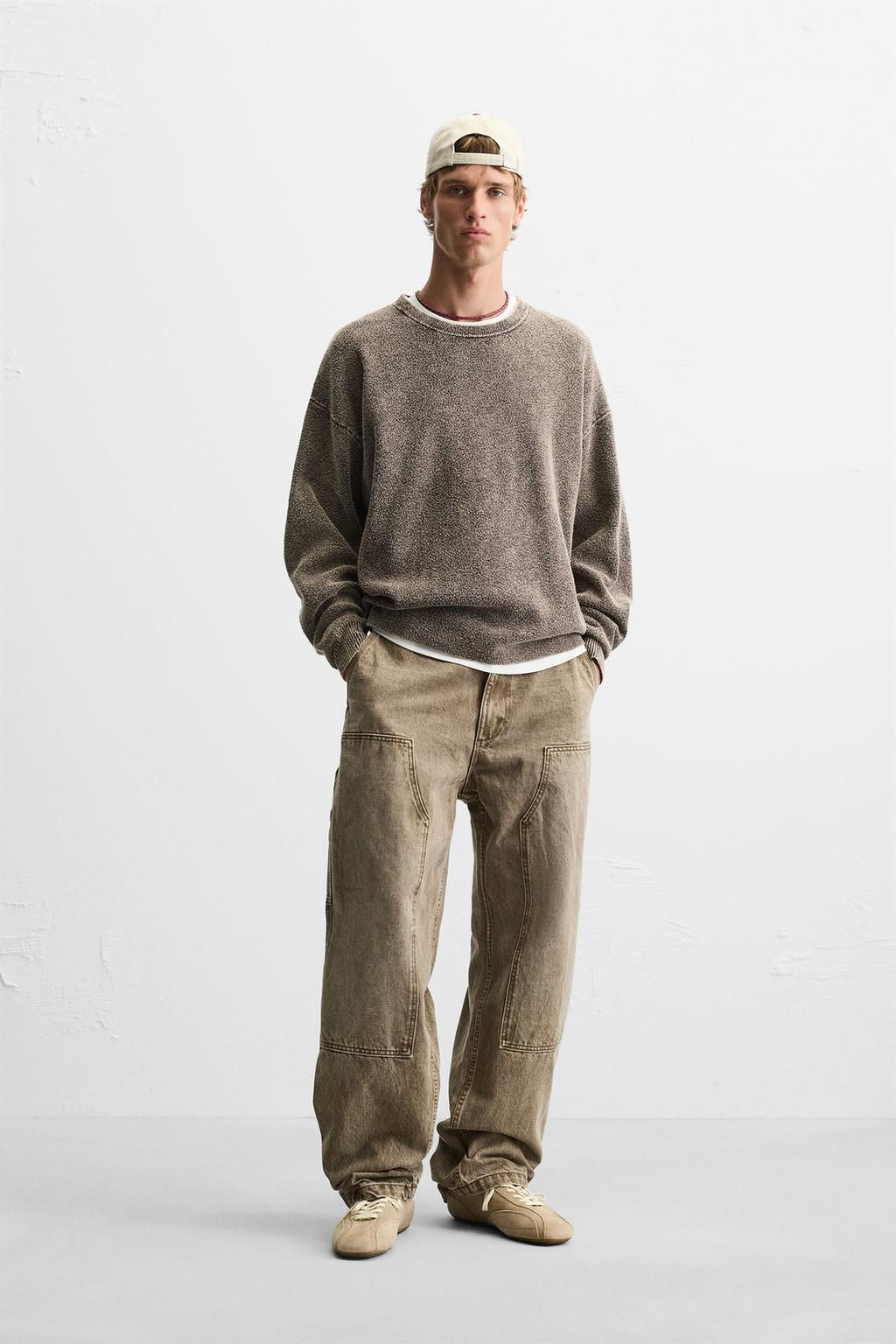 WASHED BOUCLE SWEATER