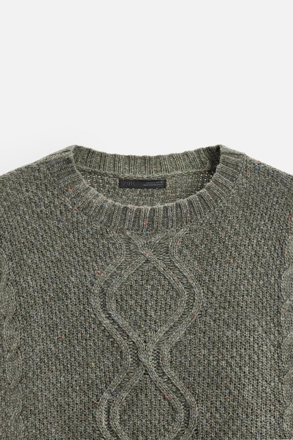 CABLE KNIT JUMPER - Zara фото 8